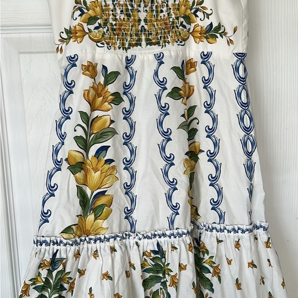 FARM Rio White and Yellow Floral Midi Dress - Picture 7 of 7